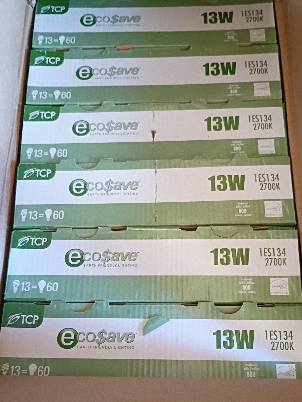 Case Of Ecosave Light Bulbs